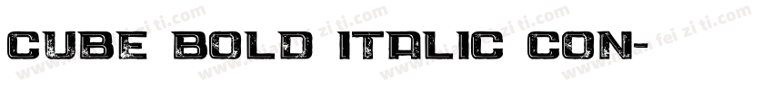 Cube Bold Italic Con字体转换